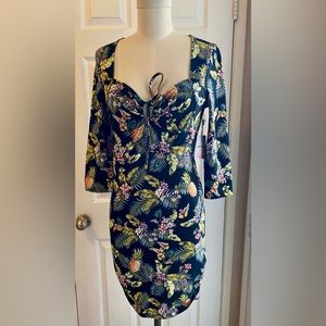 Tropical Bodycon Dress